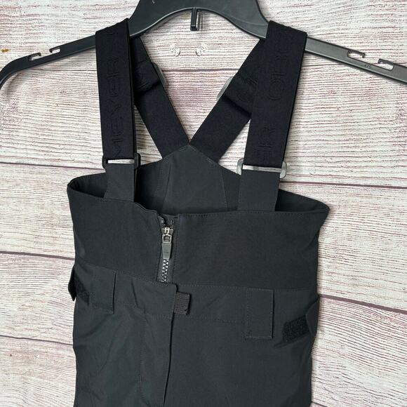 Obermeyer Children's Black Snow Bib I Grow Pockets Winter Ski Sledding Size 3 - Picture 5 of 12